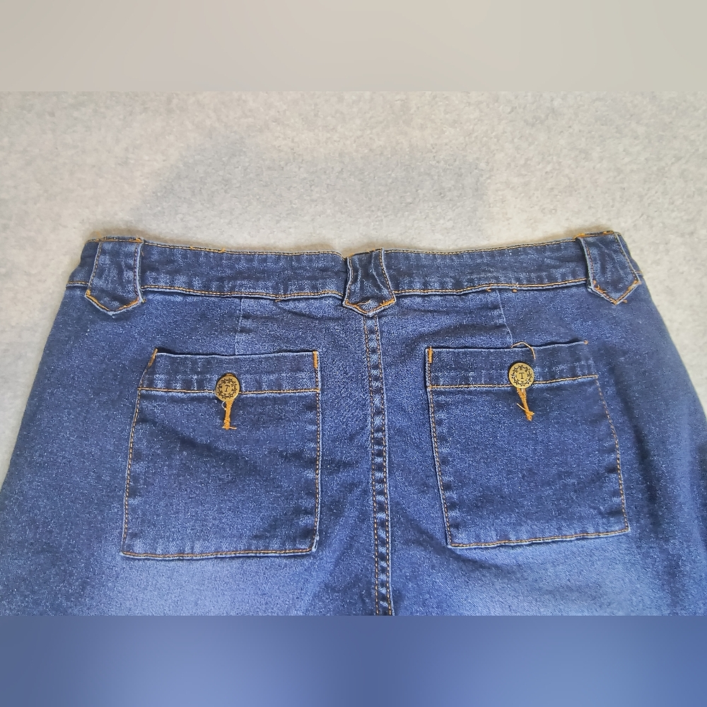 Thalia Sodi Jeans Women's Juniors Flare Blue Lace Up - Picture 4 of 11
